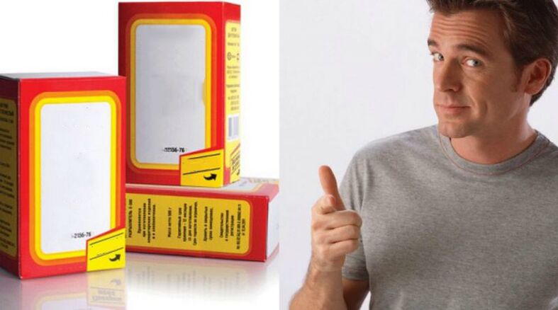 Un home usa refrescos para aumentar un membro