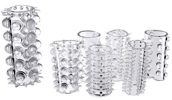 Anexos engrosados ​​e texturados no pene para mellorar as sensacións de pracer da parella